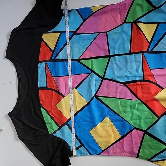 Dress Casual  Irregular Geometric Graphics Casual Loose Long Skirts/Size 5XL. - Picture 5 of 10